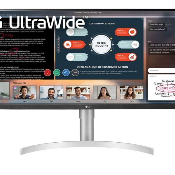 מסך מחשב "34 FHD IPS תוצרת LG דגם: 34WN650-W