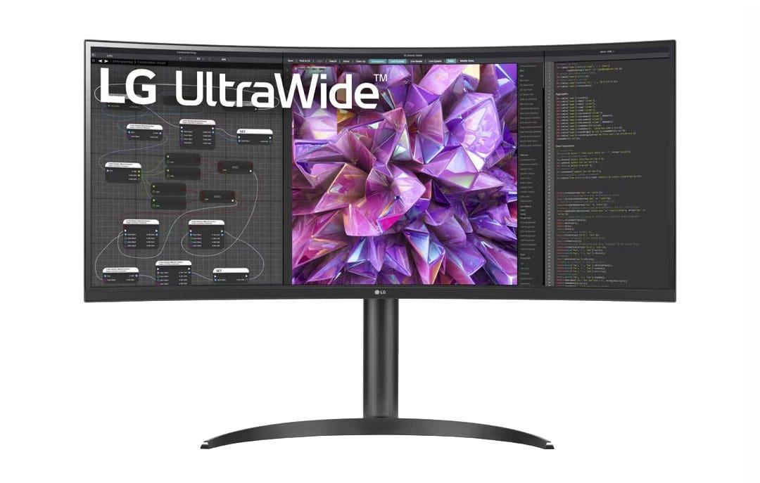 מסך מחשב מקצועי "34 LG Ultra Wide עם פאנל IPS דגם: 34WQ75C-B