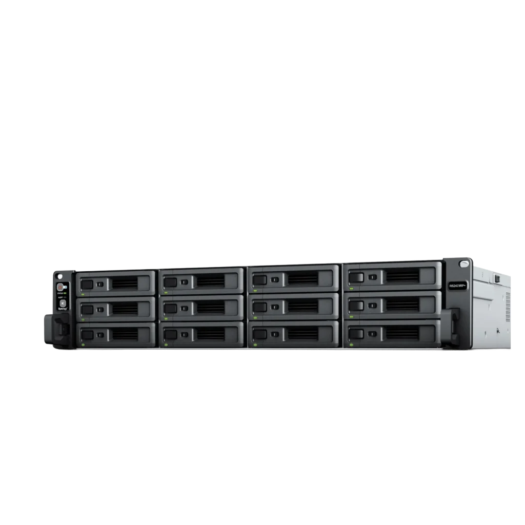 שרת אחסון מתקדם RS2423RP+‎ – 12 מפרצים מבית SYNOLOGY