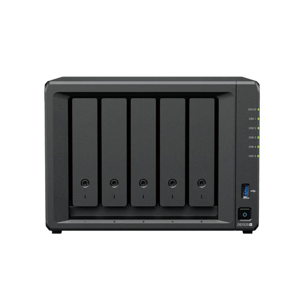שרת אחסון מתקדם DS1525+‎ - 5 מפרצים מבית SYNOLOGY
