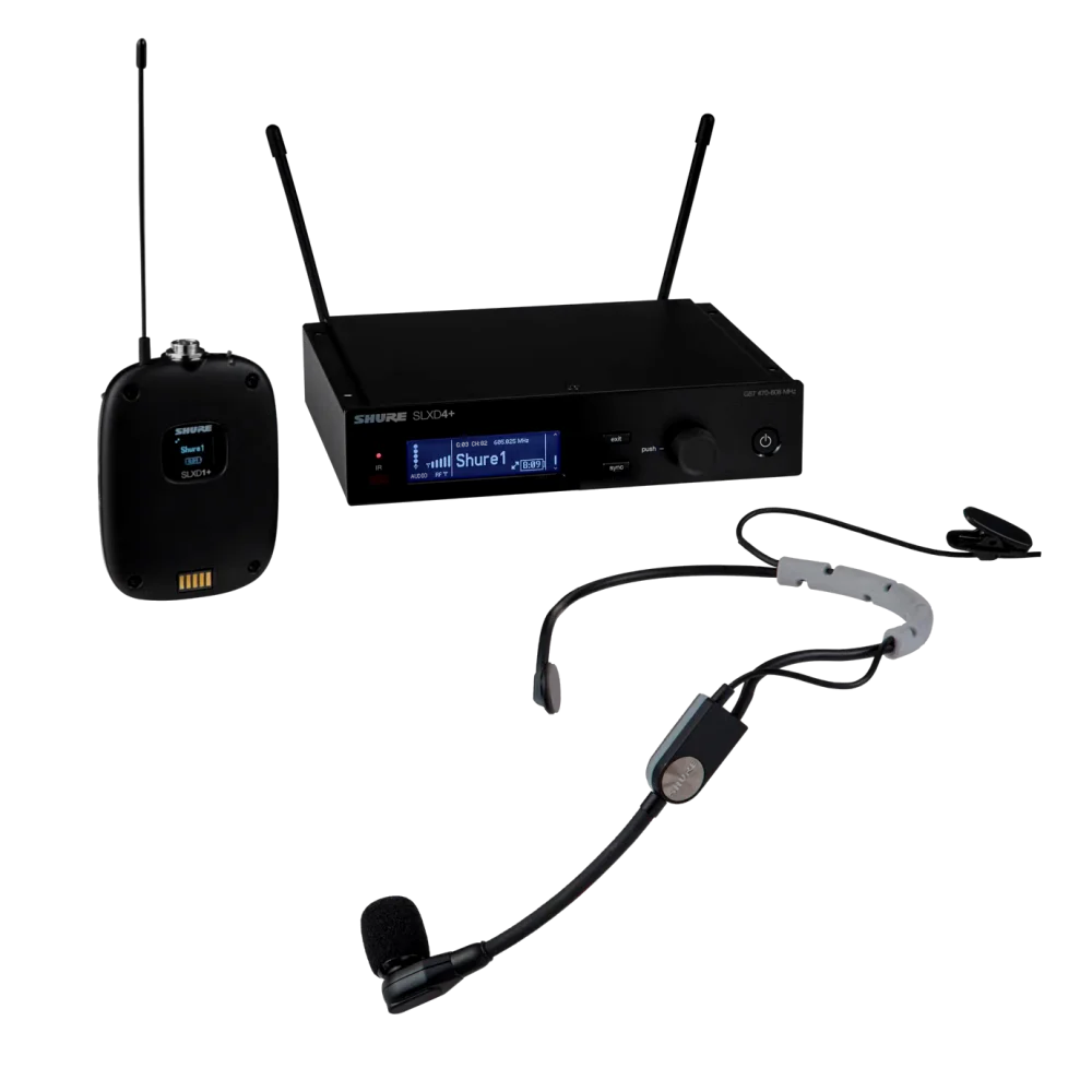 מערכת מיקרופון מדונה אלחוטית דגם SLXD14+/SM35 מבית Shure מערכת מיקרופון מדונה אלחוטית דגם SLXD14+/SM35 מבית Shure