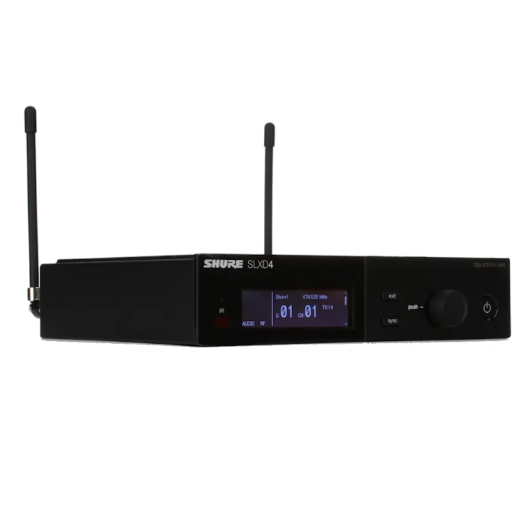Shure SLXD4E – מקלט דיגיטלי אלחוטי