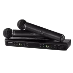Shure BLX288E/SM58-G18 – מערכת אלחוטית דו־ערוצית