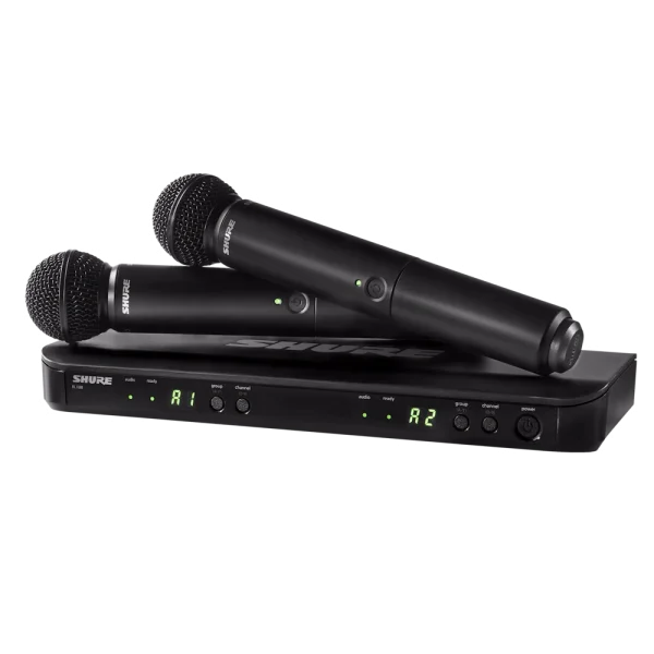 Shure BLX288E/SM58-G18 – מערכת אלחוטית דו־ערוצית