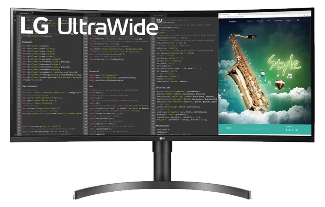 מסך מחשב מקצועי "35 Ultra Wide WFHD עם USB Type C תוצרת LG דגם: 35BN75C-B