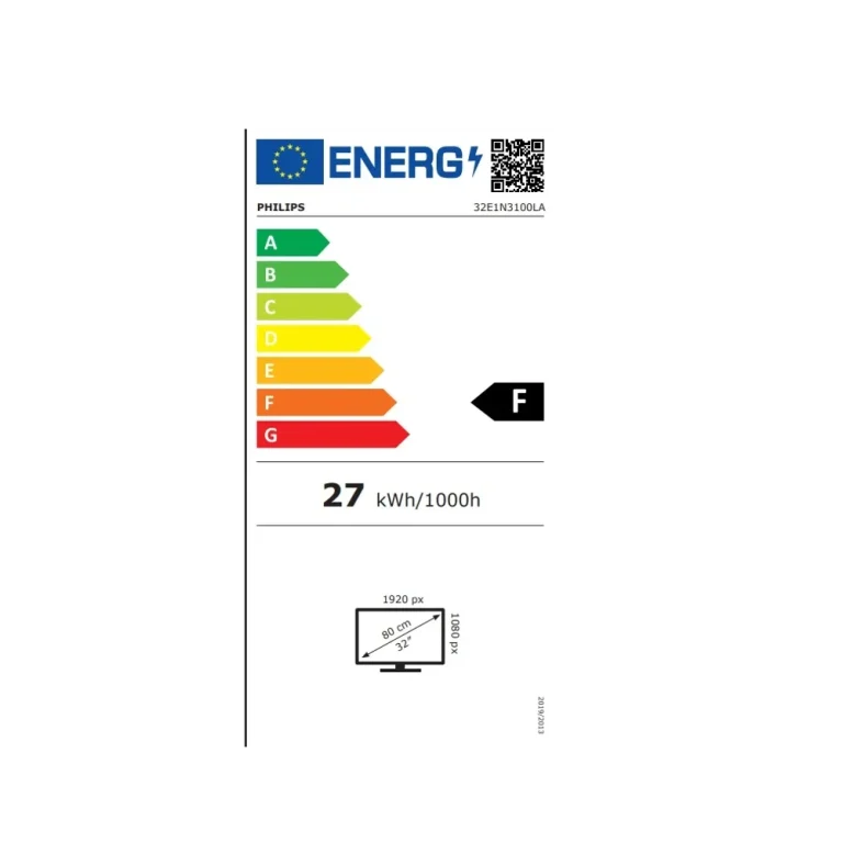 Philips 32E1N3100LA – מסך Full HD בגודל 32 אינץ' עם רמקולים מובנים