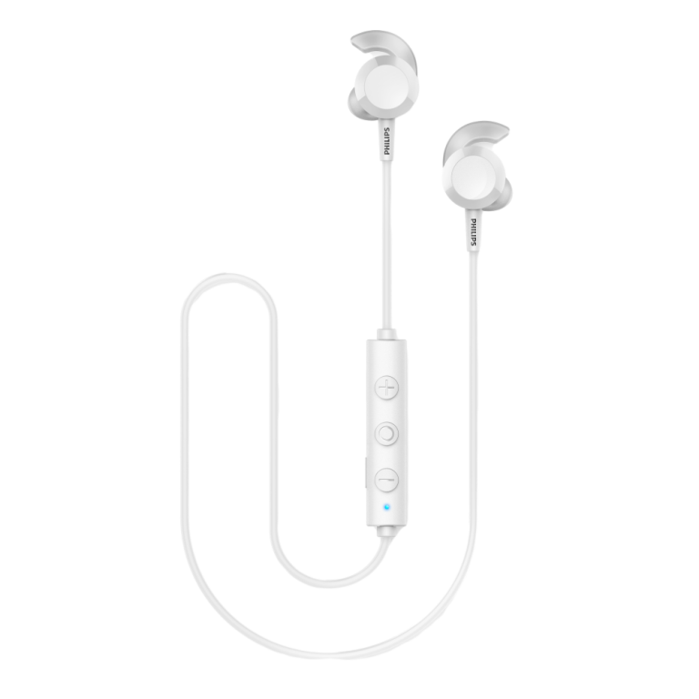אוזניות כפתור אלחוטיות PHILIPS In-ear wireless headphones בצבע לבן