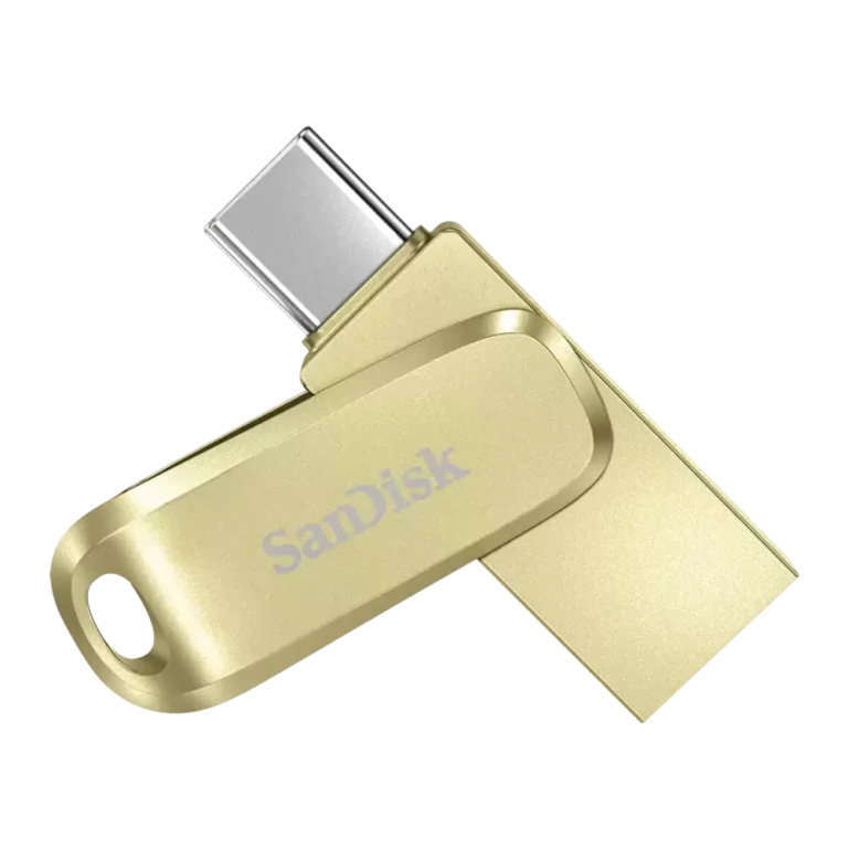 התקן זיכרון Ultra Dual Drive Luxe USB Type-C™ 128GB בצבע זהב מבית SANDISK