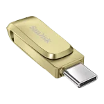 התקן זיכרון Ultra Dual Drive Luxe USB Type-C™ 128GB בצבע זהב מבית SANDISK