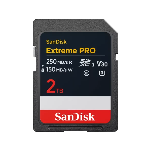 כרטיס זיכרון SanDisk Extreme PRO SDXC™ UHS-I V30 200MB/s בנפח 2TB
