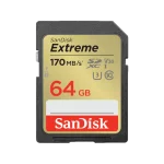 כרטיס זיכרון S.D EX 4K 170S V30 מבית SANDISK בנפח GB64