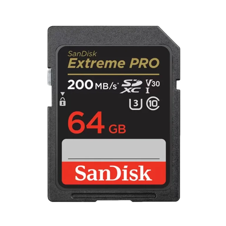 כרטיס זיכרון S.D EX PRO 4K 200S V30 מבית SANDISK בנפח 64GB
