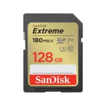 כרטיס זיכרון S.D EX 4K 180S V30 מבית SANDISK בנפח GB 128