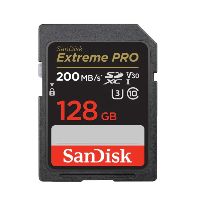 כרטיס זיכרון S.D EX PRO 4K 200S V30 מבית SANDISK בנפח GB128