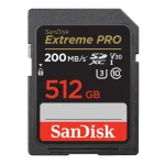 כרטיס זיכרון S.D EX PRO 4K 200S מבית SANDISK בנפח 512GB