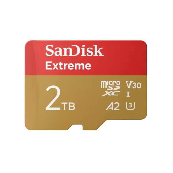 כרטיס זיכרון  SanDisk Extreme micro SDXC בנפח 2TB מהיר במיוחד
