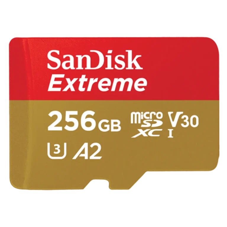 כרטיס זיכרון S.D EX MICRO 4K 190S מבית SANDISK בנפח 256GB