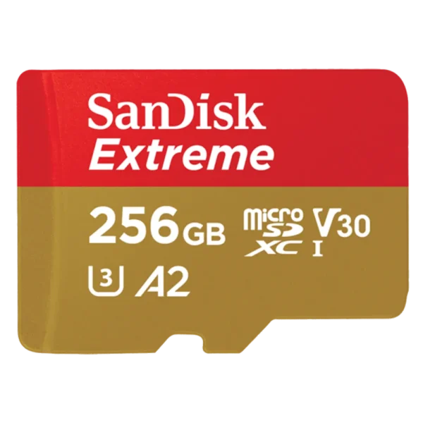 כרטיס זיכרון S.D EX MICRO 4K 190S מבית SANDISK בנפח 256GB