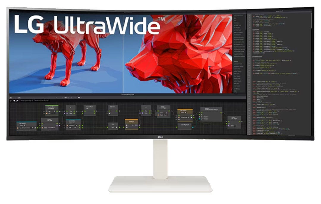 מסך מחשב "38 קעור UltraWide® WQHD+ Nano תוצרת LG דגם: 38WR85QC-W