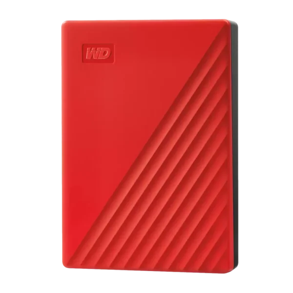 כונן My Passport 6TB מבית WD בצבע אדום