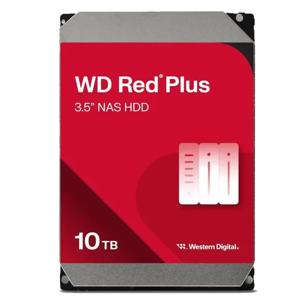 WD Red Plus WD100EFGX – כונן קשיח 10TB NAS