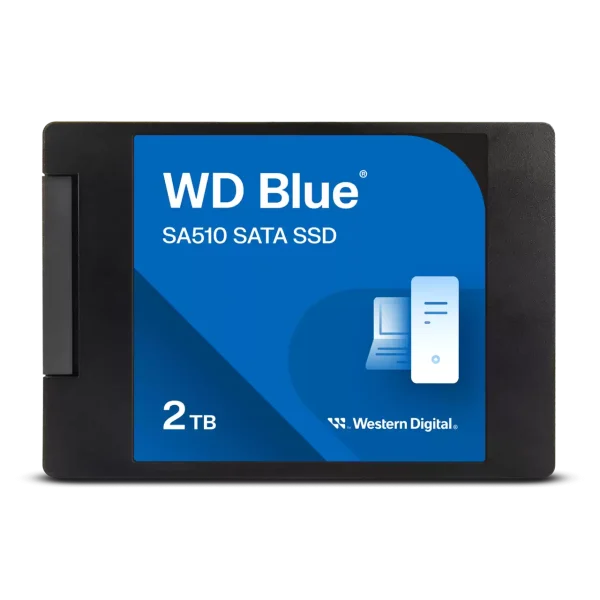 כונן SSD פנימי WD Blue SA510 – נפח 2TB, SATA III, פורמט 2.5 אינץ'