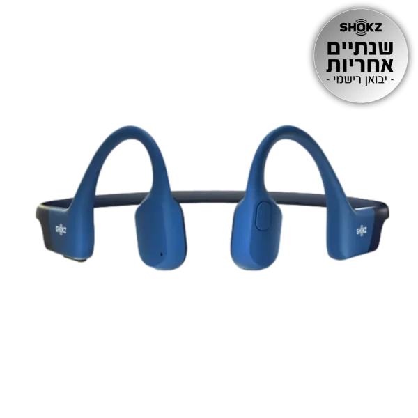 אוזניות ספורט אלחוטיות OPENRUN SHOKZ בצבע כחול