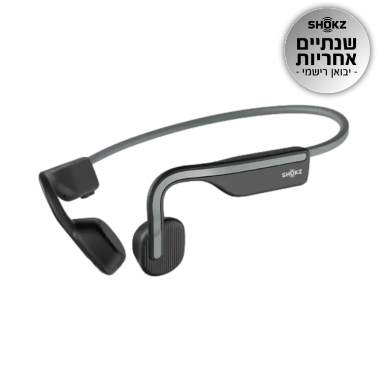 אוזניות עצם OPENMOVE SHOKZ בצבע אפור