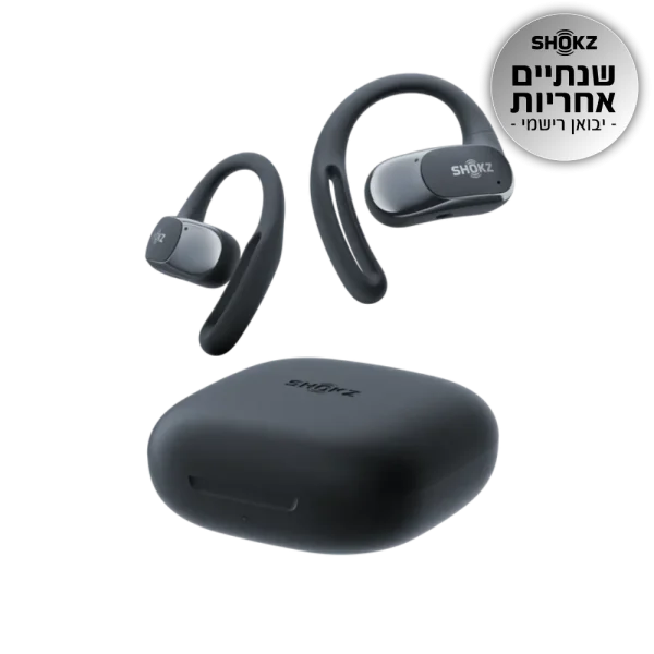 אוזניות OPENFIT AIR בצבע שחור מבית SHOKZ