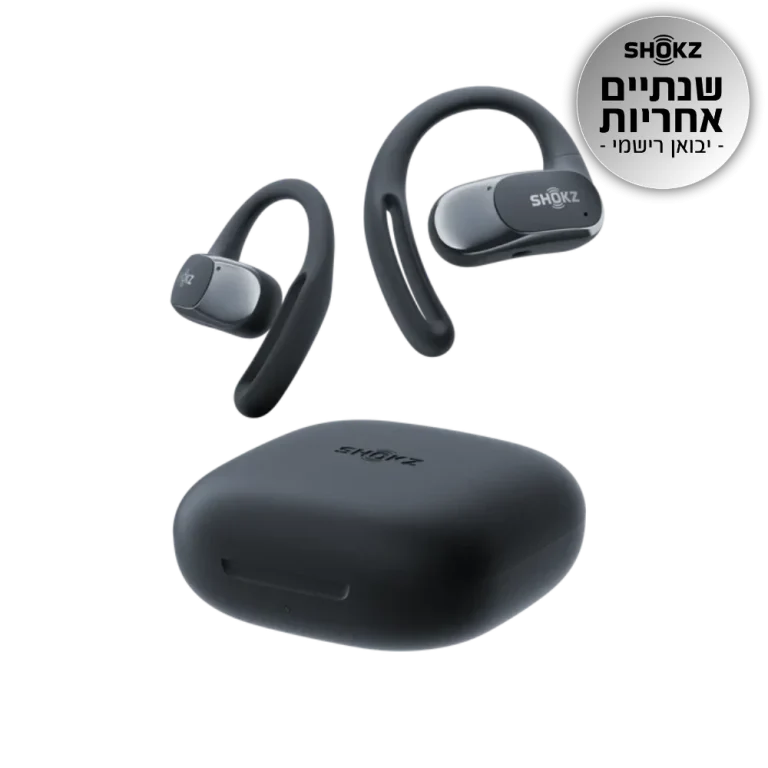 אוזניות OPENFIT AIR בצבע שחור מבית SHOKZ