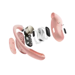 אוזניות OPENFIT AIR בצבע ורוד מבית SHOKZ