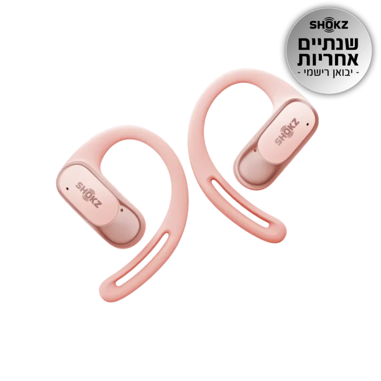 אוזניות OPENFIT AIR בצבע ורוד מבית SHOKZ