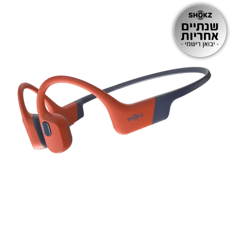 אוזניות OPENSWIM PRO בצבע אדום מבית SHOKZ