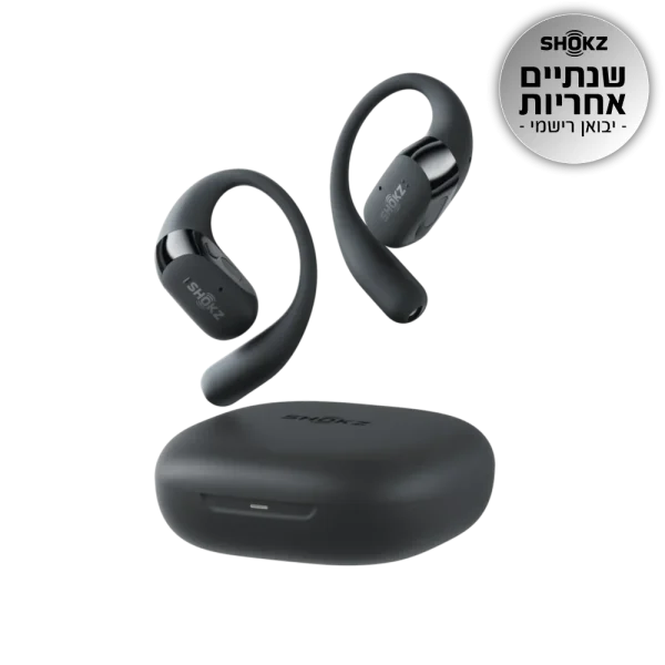 אוזניות אלחוטיות +Shokz OPENFIT 2 שחור