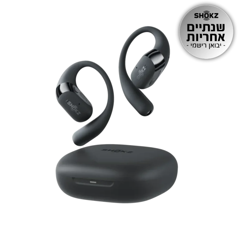 אוזניות אלחוטיות +Shokz OPENFIT 2 שחור