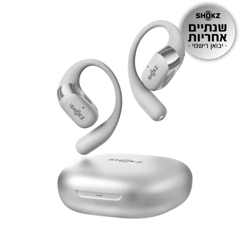 אוזניות אלחוטיות +Shokz OPENFIT 2 אפור