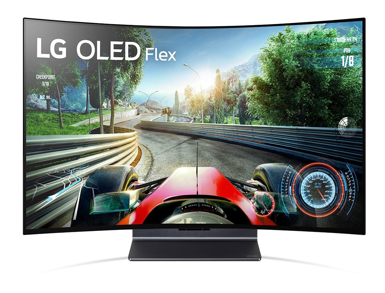 טלוויזיה "42 קעורה LG OLED FLEX ברזולוציית 4K דגם: 42LX3Q6LA