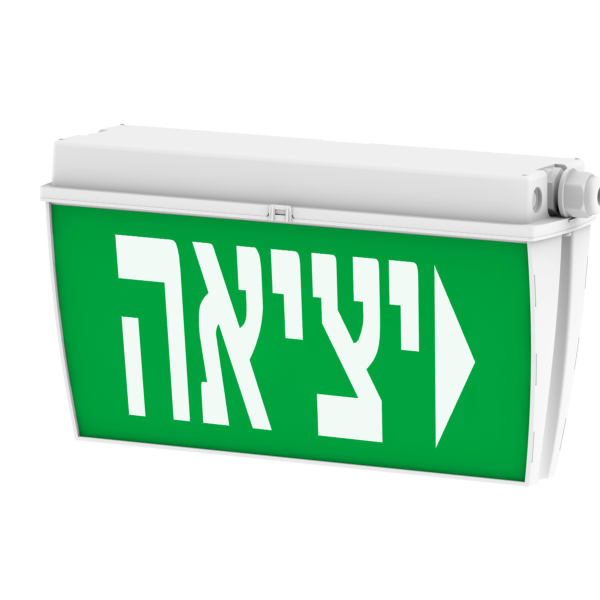 שלט יציאה דו תכליתי מוגן מים להתקנה על הטיח EMEX-0562IP