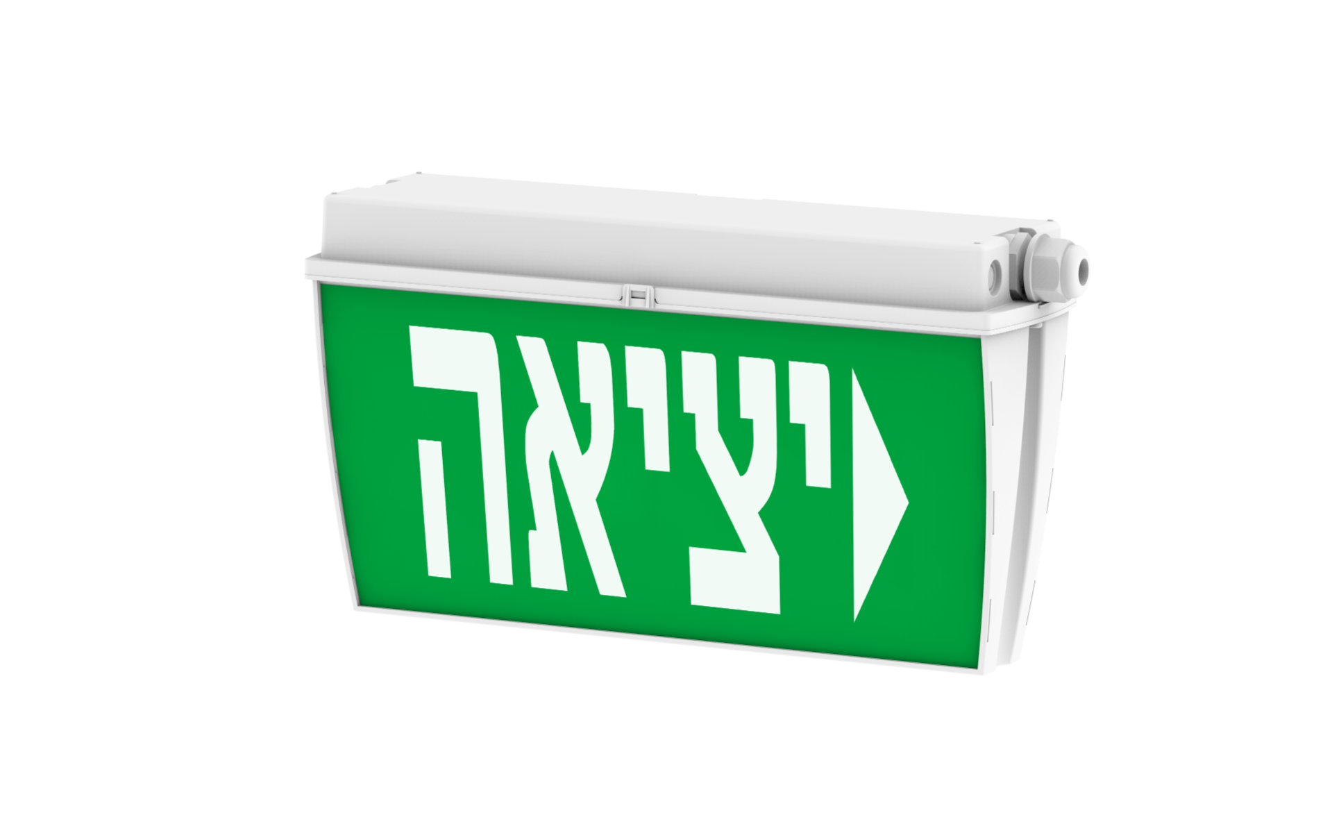 שלט יציאה דו תכליתי מוגן מים להתקנה על הטיח EMEX-0562IP