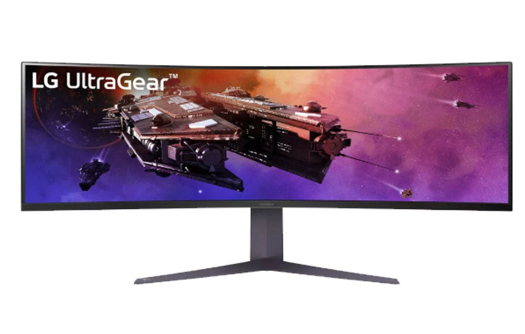 מסך מחשב "45 קעור UltraGear™ DQHD תומך VESA תוצרת LG דגם: 45GR75DC-B