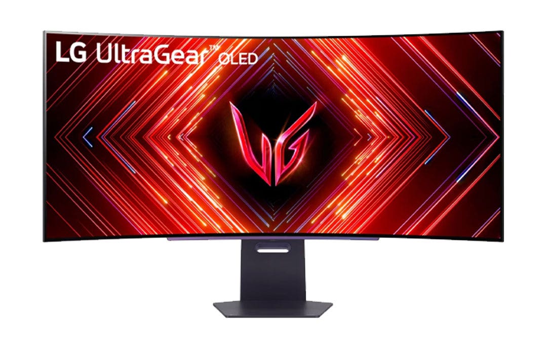מסך "45 גיימינג קעור UltraGear™ WQHD תוצרת LG דגם: 45GS95QE-B