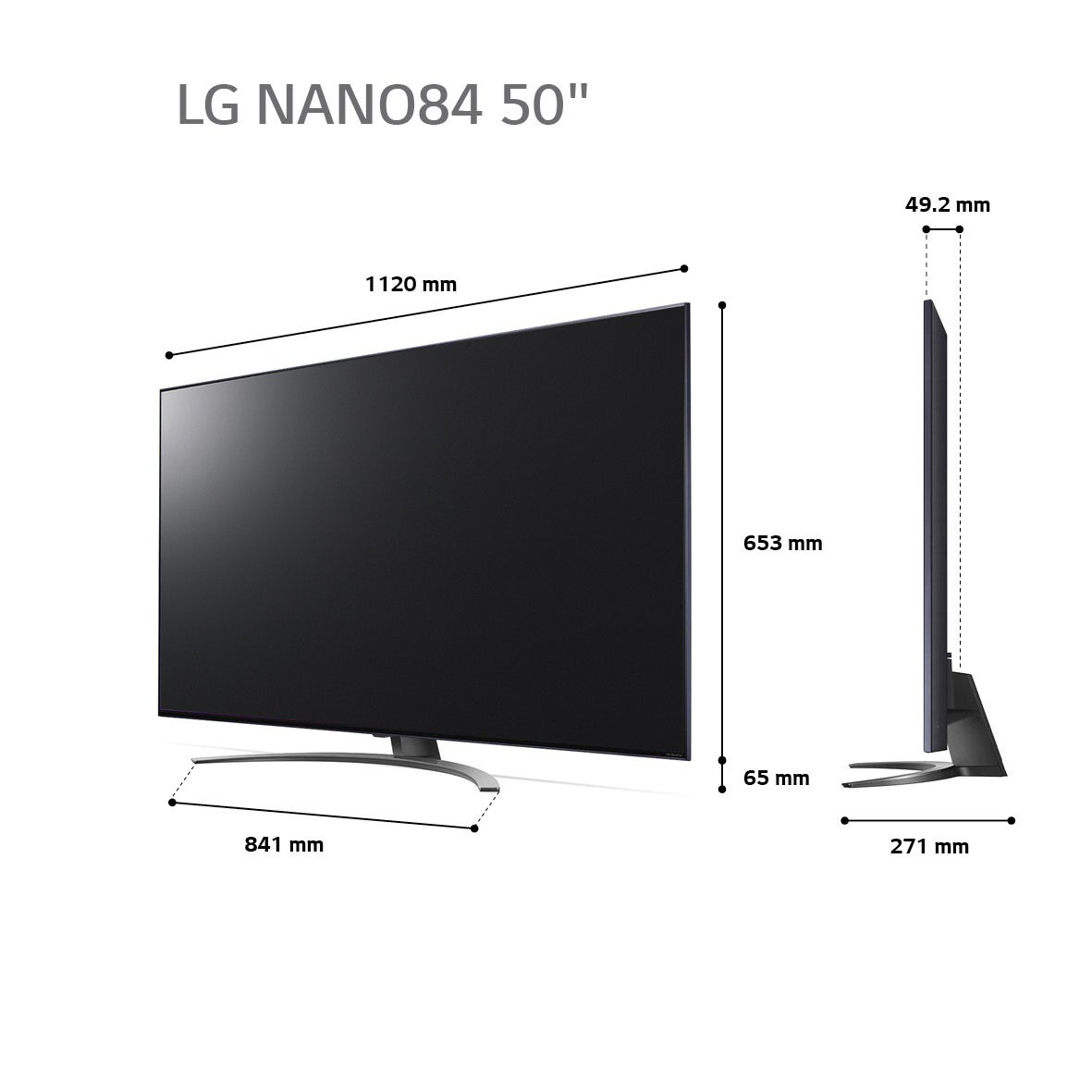 טלוויזיה "50 חכמה LG NANO CELL ברזולוציית 4K דגם: 50NANO846QA - תמונה נוספת
