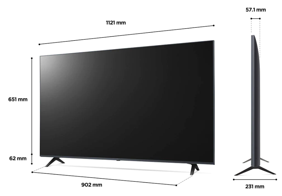 טלוויזיה "50 חכמה LG UHD ברזולוציית 4K דגם: 50UQ80006LB - תמונה נוספת