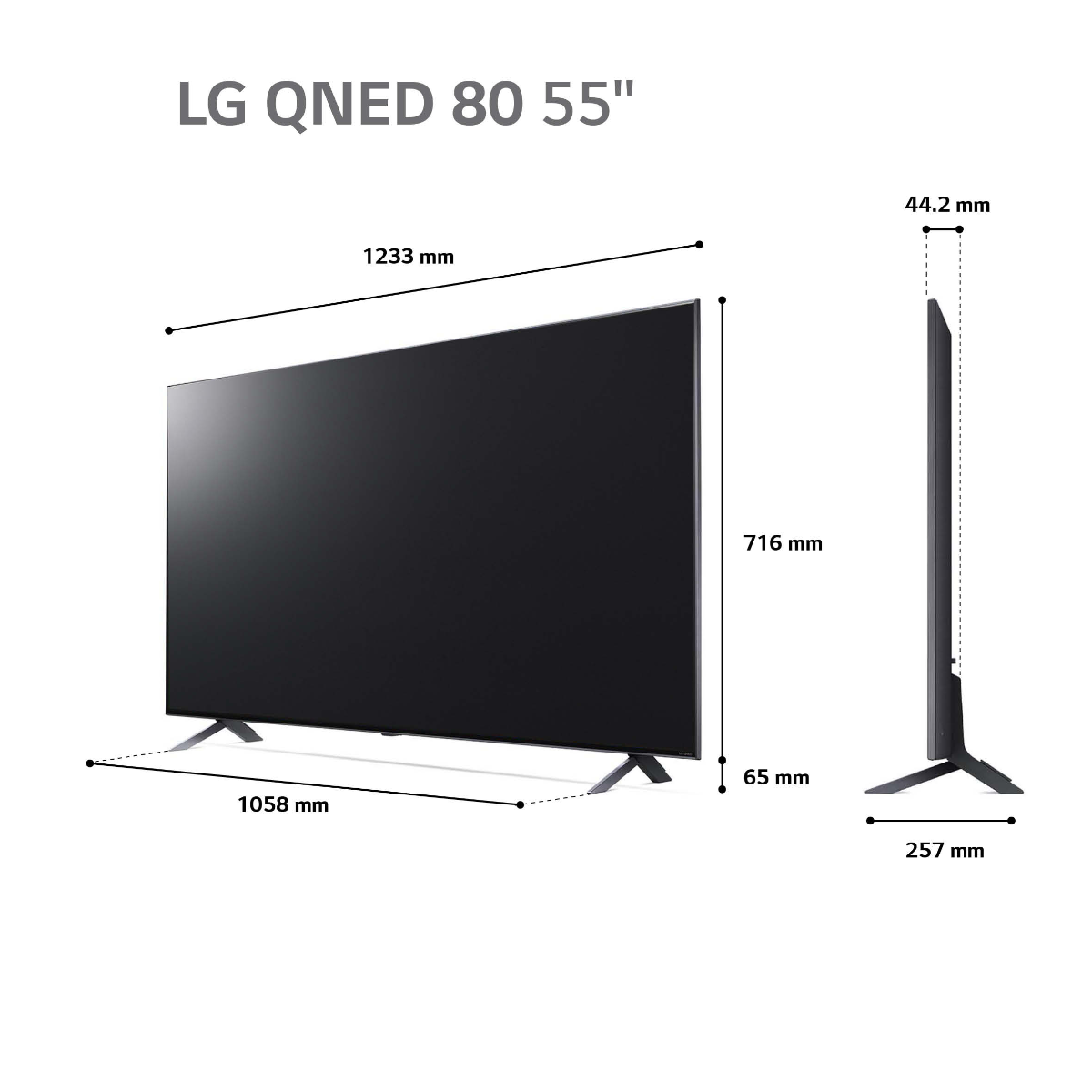 טלוויזיה "55 חכמה LG QNED & NanoCell ברזולוציית 4K דגם: 55QNED806QA - תמונה נוספת