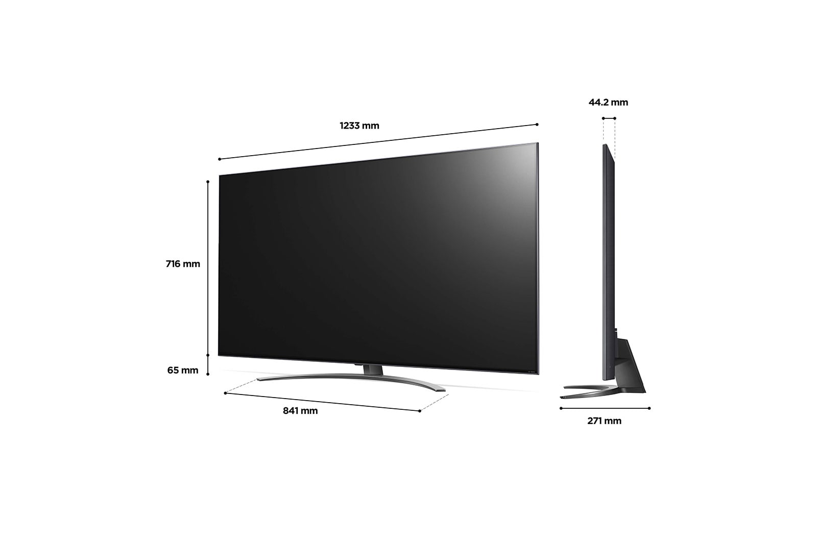 טלוויזיה "55 חכמה LG QNED & CELL ברזולוציית 4K דגם: 55QNED816QA - תמונה נוספת