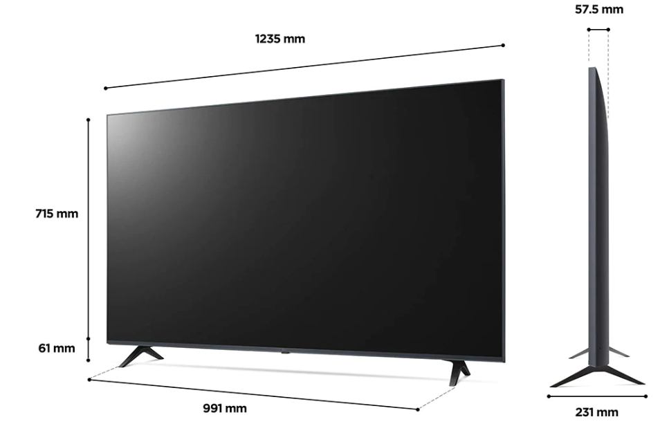 טלוויזיה "55 חכמה LG UHD ברזולוציית 4K דגם: 55UQ80006LD - תמונה נוספת