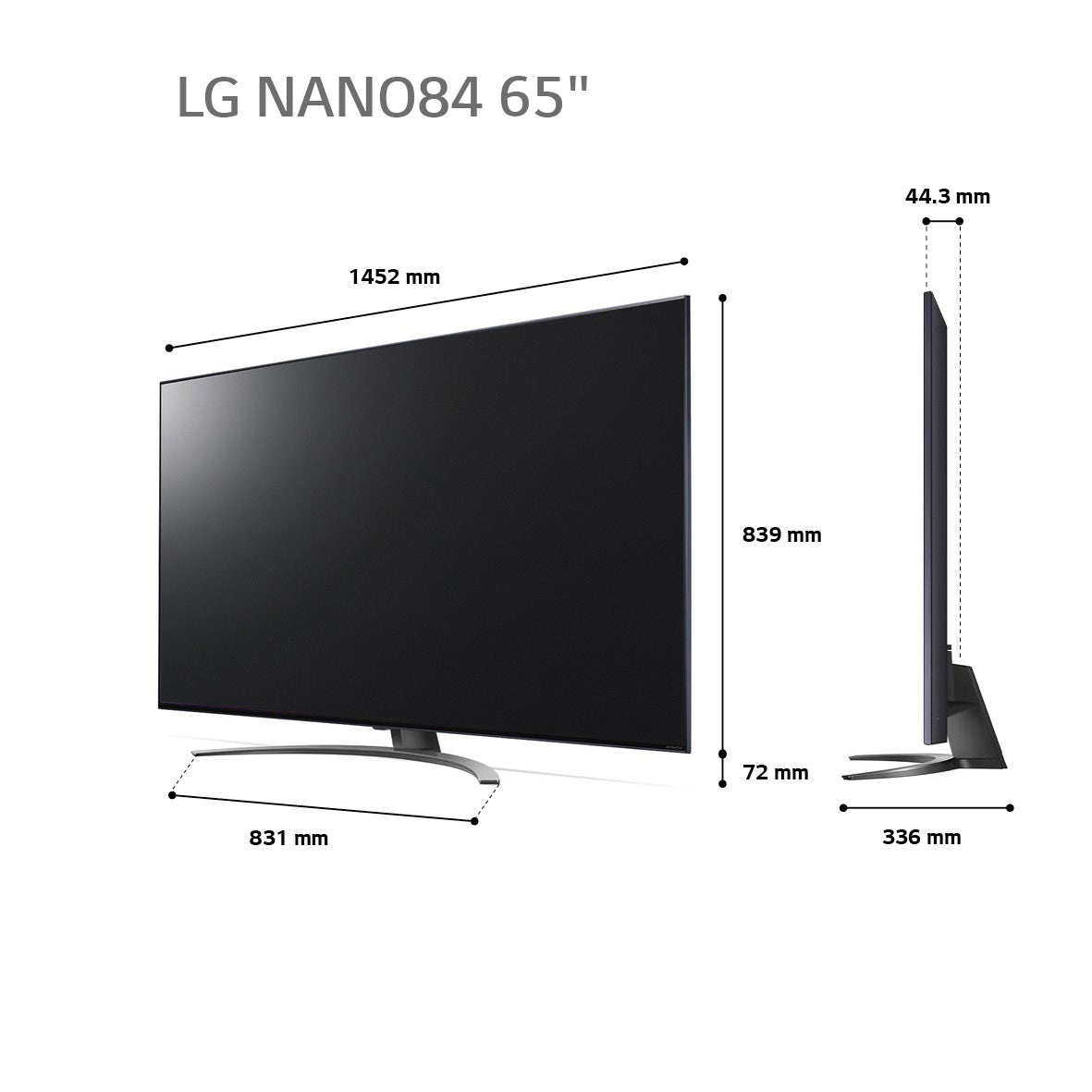 טלוויזיה "65 חכמה LG NANO CELL ברזולוציית 4K דגם: 65NANO846QA - תמונה נוספת