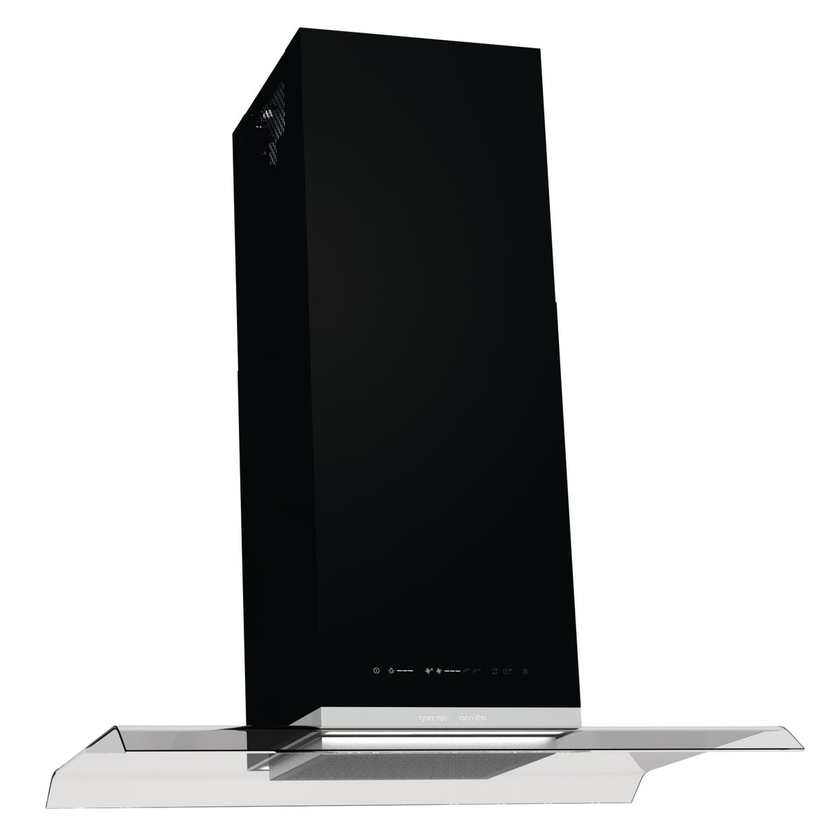 קולט אדים תקרתי gorenje בצבע שחור בשילוב זכוכית דגם IHGC963ORAB - תמונה נוספת