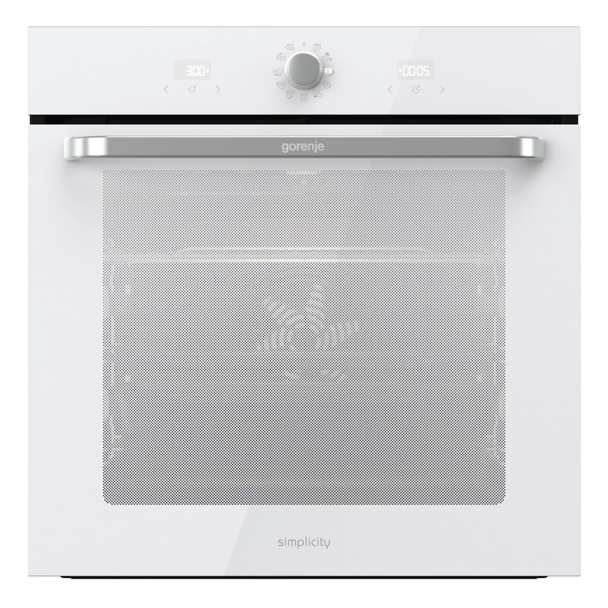 תנור בנוי gorenje בגימור זכוכית לבנה 77 ליטר דגם BOS6737SYW