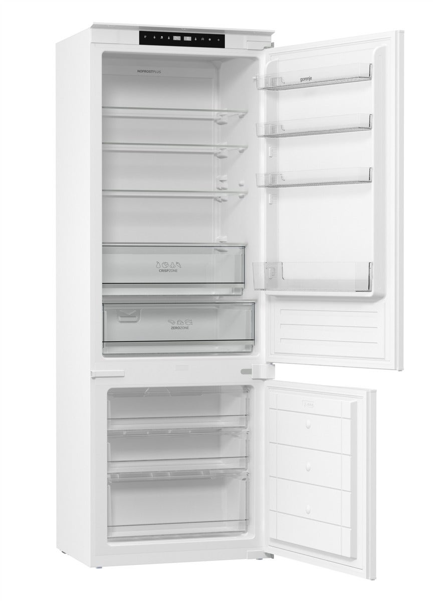 מקרר אינטגרלי gorenje מקפיא תחתון 341 ליטר דגם NRKI619EA3